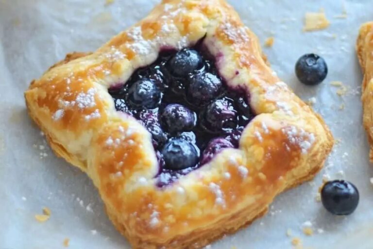 Easy 4-Ingredient Blueberry Danish for Two Recipe
