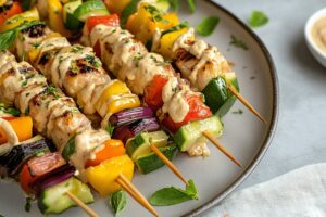 Rainbow Veggie Skewers Recipe
