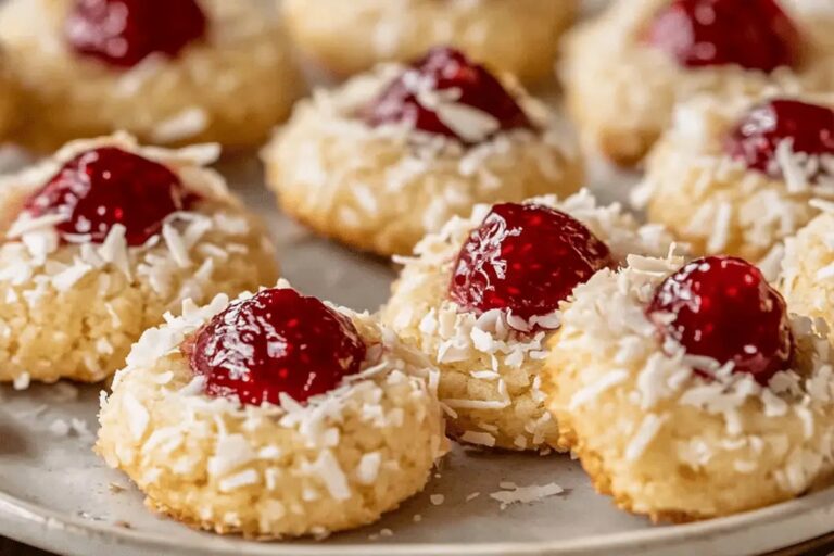 Coconut Raspberry Cookies Recipe