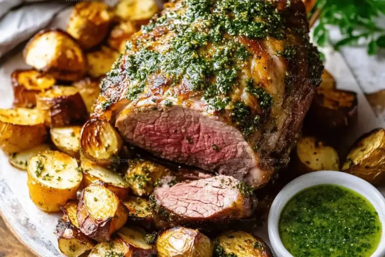 Roast Leg of Lamb with Mint Sauce Recipe