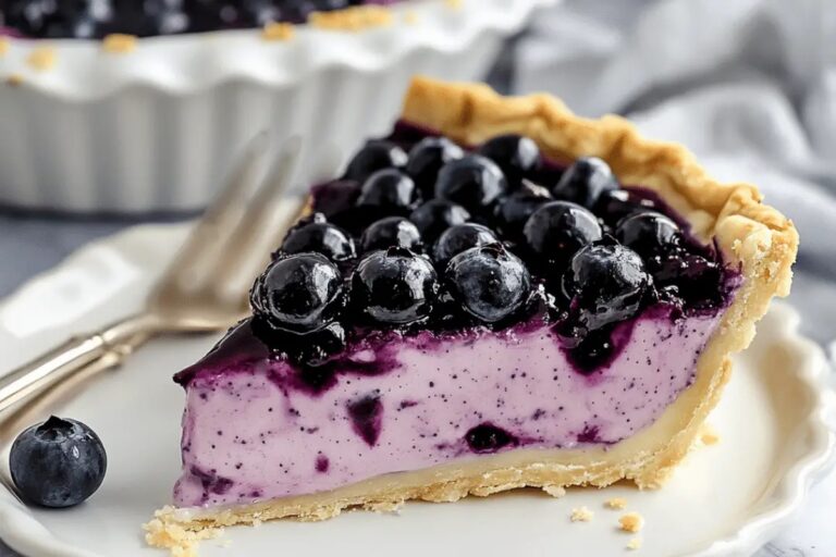 No Bake Blueberry Pie Recipe