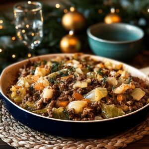 Filling Cabbage Beef Bake Recipe