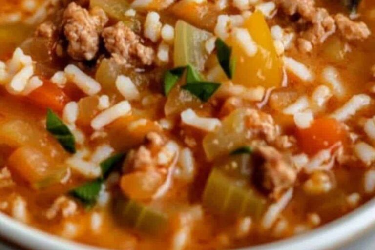 Cozy Pot of Stuffed Pepper Bliss Soup Recipe