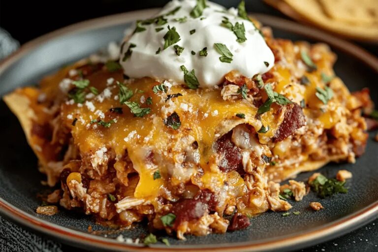Ground Chicken Taco Casserole Recipe