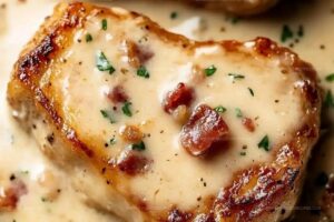 Creamy Bacon Pork Chops Recipe