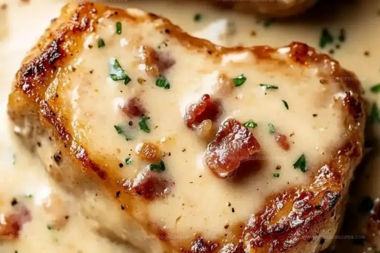 Creamy Bacon Pork Chops Recipe