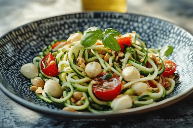 Zucchini Noodle Salad with Peanut Dressing Recipe