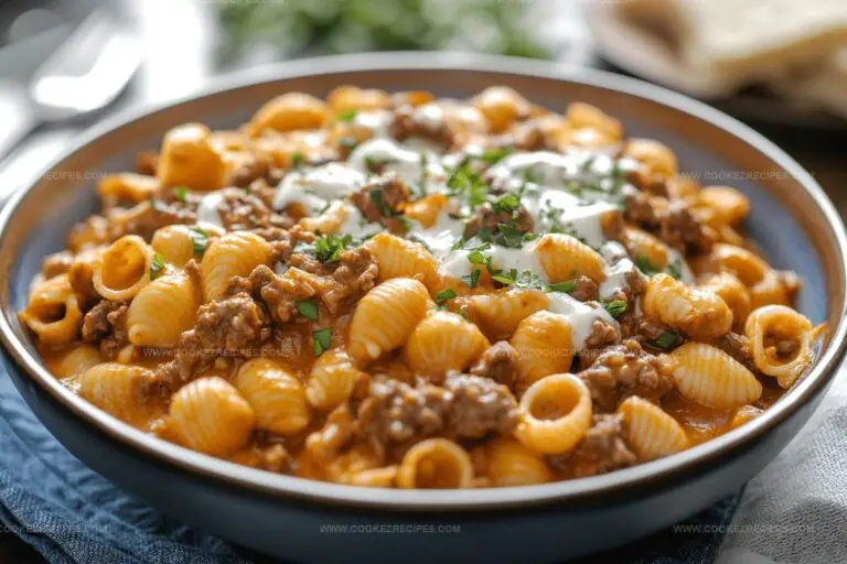 One-Pot Creamy Beef & Shells Recipe