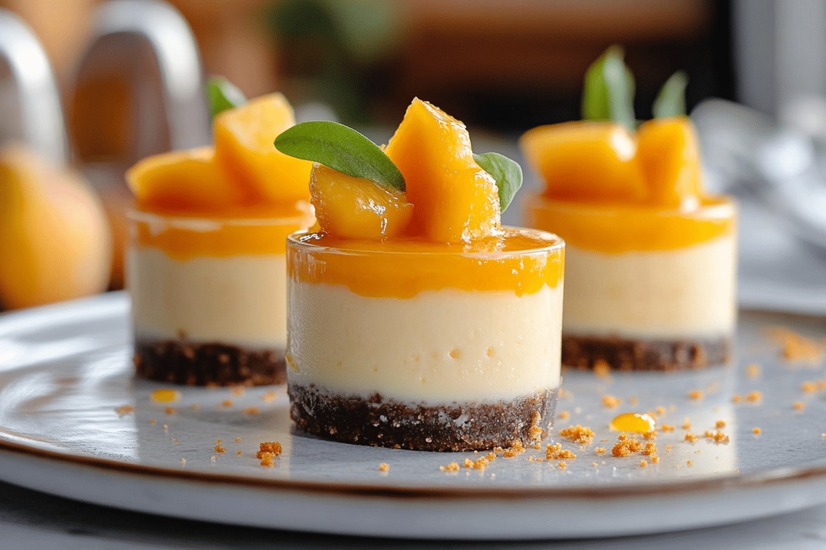 No-Bake Mango Cheesecake Cups Recipe