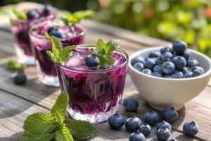 Frozen Blueberry Margarita Mocktail Recipe