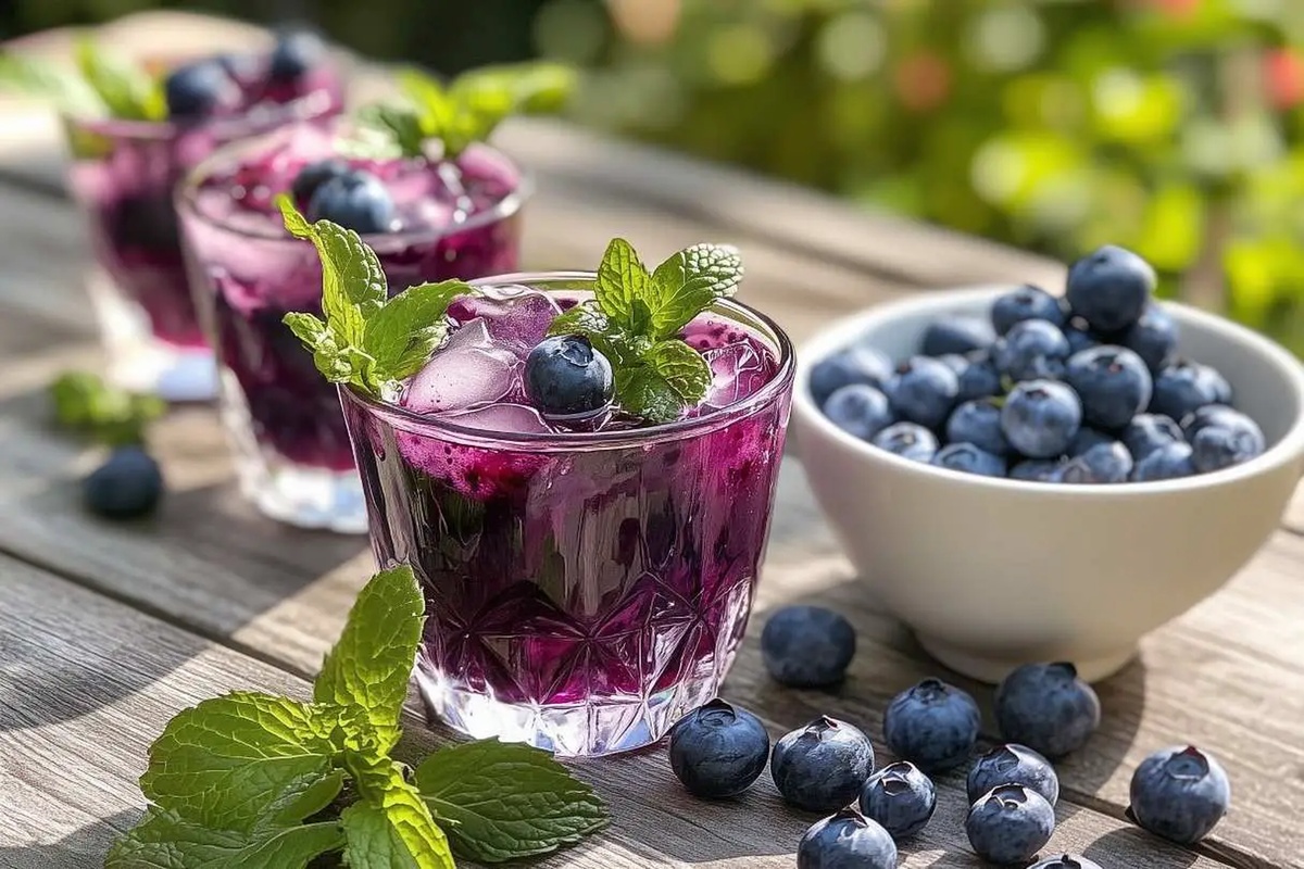 Frozen Blueberry Margarita Mocktail Recipe