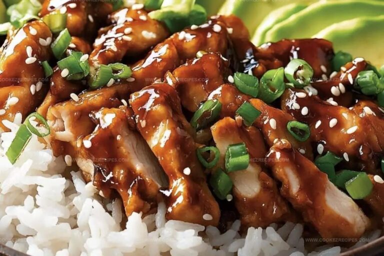 Sticky Chicken Rice Bowls Recipe