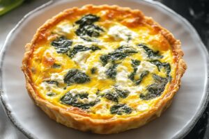 Cottage Cheese and Spinach Crustless Quiche Recipe