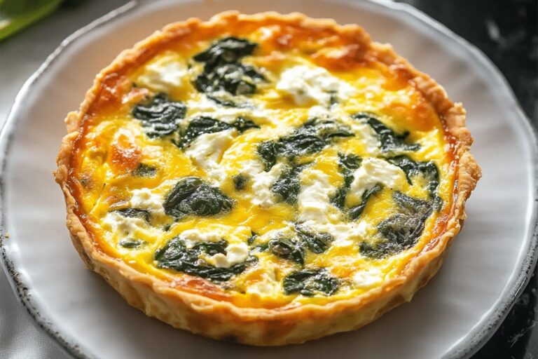 Cottage Cheese and Spinach Crustless Quiche Recipe