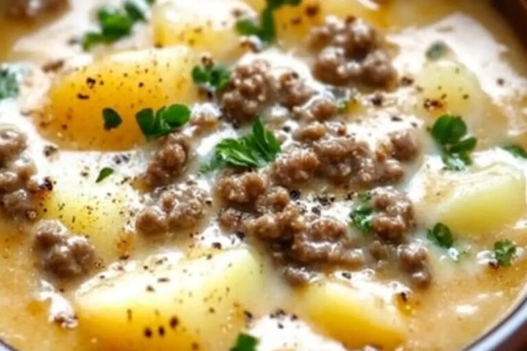 Delicious Hamburger Potato Soup Recipe