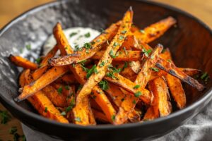 Baked Sweet Potato Fries with Turmeric Recipe