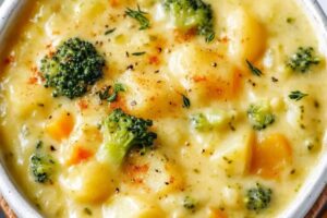 Broccoli Potato Cheese Soup Recipe