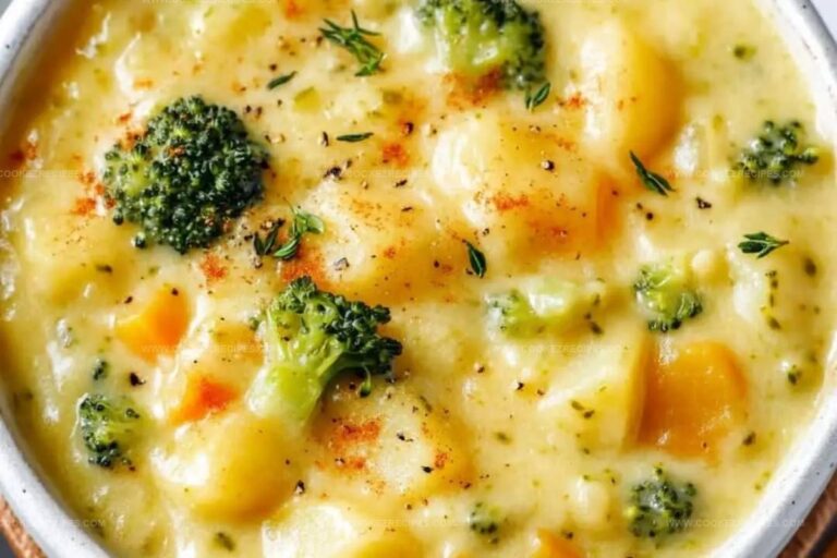 Broccoli Potato Cheese Soup Recipe