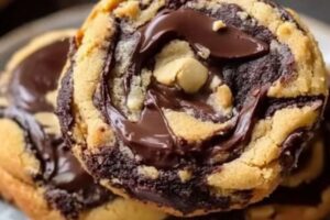 Peanut Butter Brownie Swirl Cookies Recipe