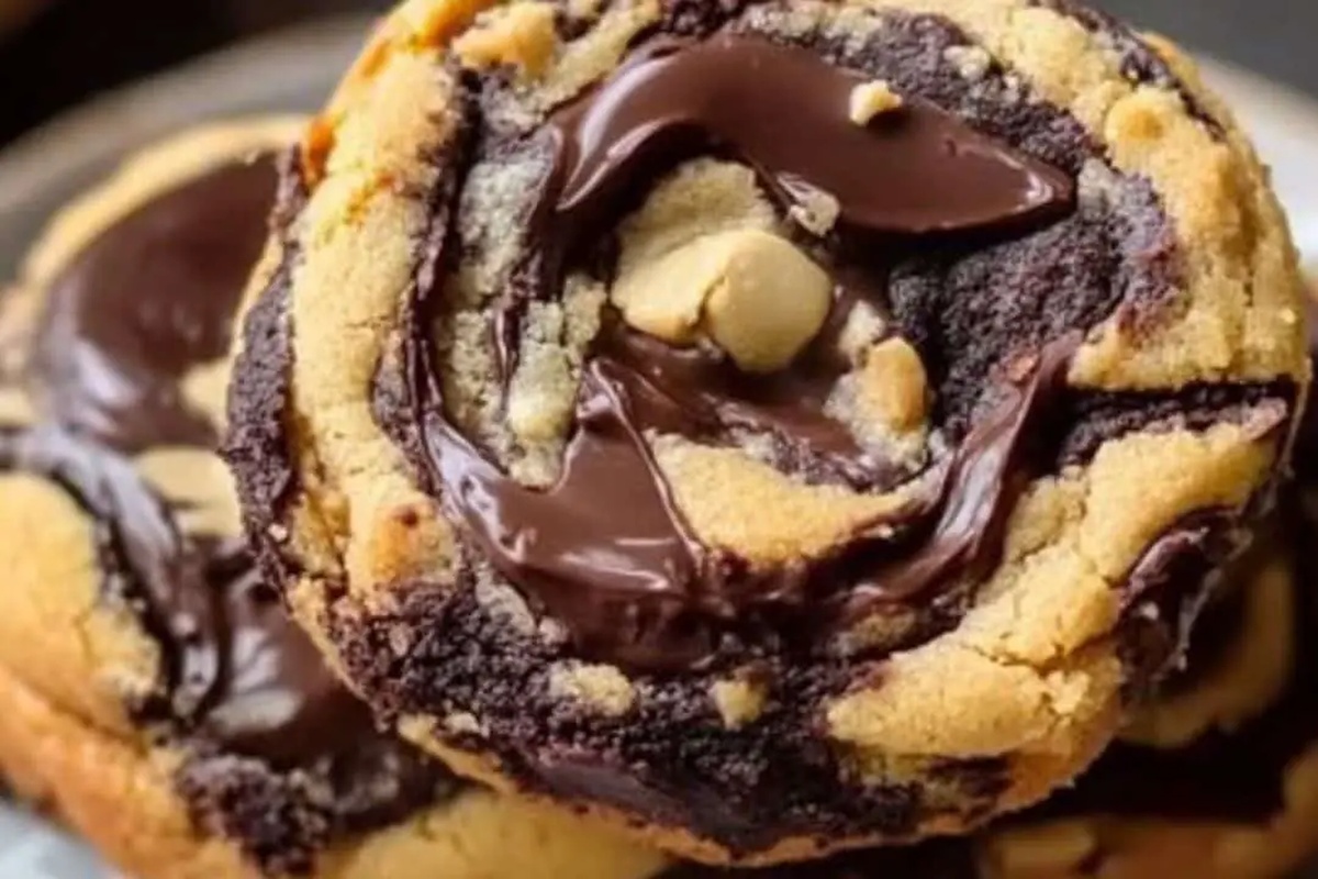 Peanut Butter Brownie Swirl Cookies Recipe