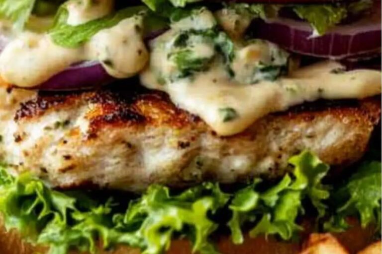Chicken Caesar Burger Recipe