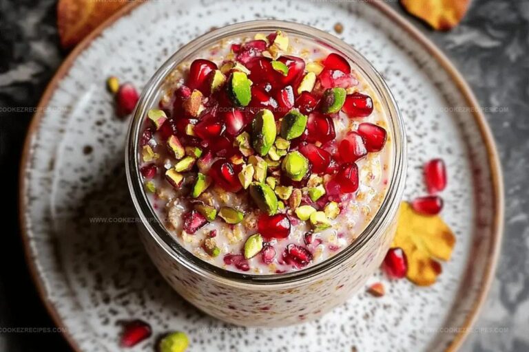 Pomegranate Pistachio Overnight Oats Recipe