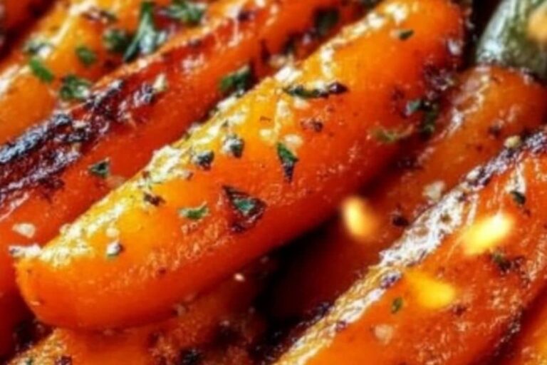 Honey Garlic Butter Roasted Carrots Recipe