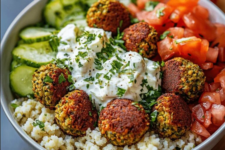 Loaded Mediterranean Falafel Bowl Recipe
