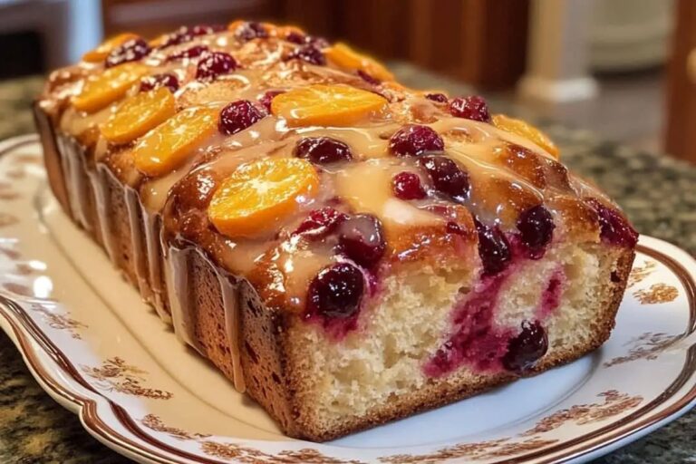 Christmas Glazed Eggnog Bread Recipe