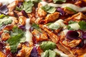 BBQ Chicken Pizza Recipe with Fresh Cilantro Recipe