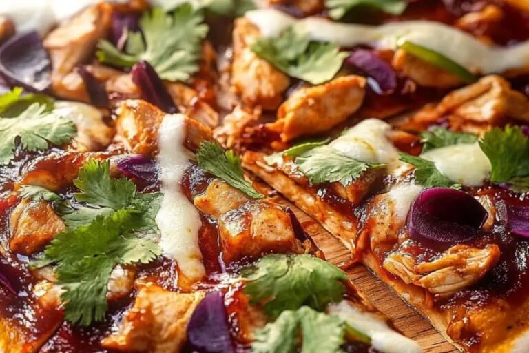 BBQ Chicken Pizza Recipe with Fresh Cilantro Recipe