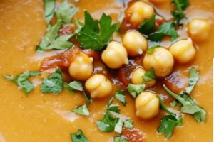 Chickpea and Roasted Red Pepper Soup Recipe