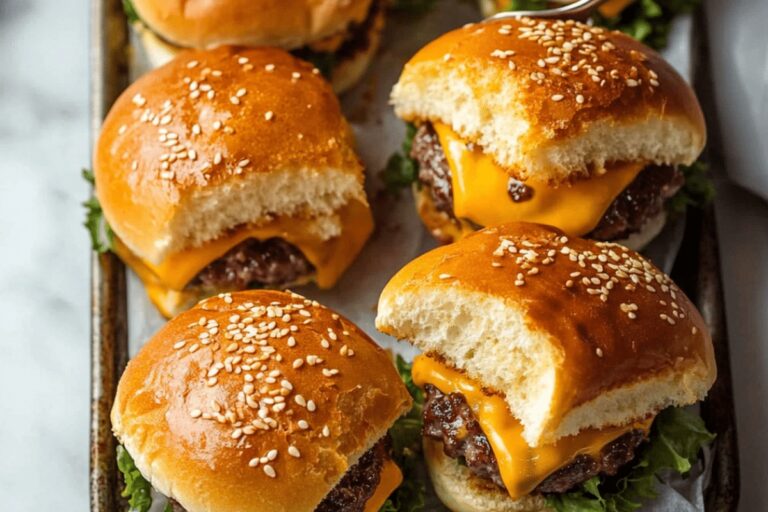 Cheeseburger Sliders (Baked Sliders Recipe) Recipe