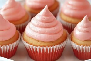 Strawberries and Cream Cupcakes Recipe