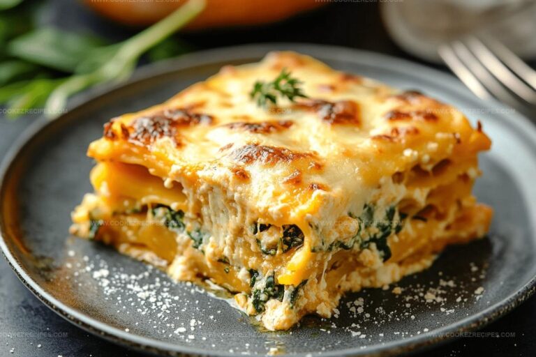 Butternut Squash Spinach Lasagna Recipe