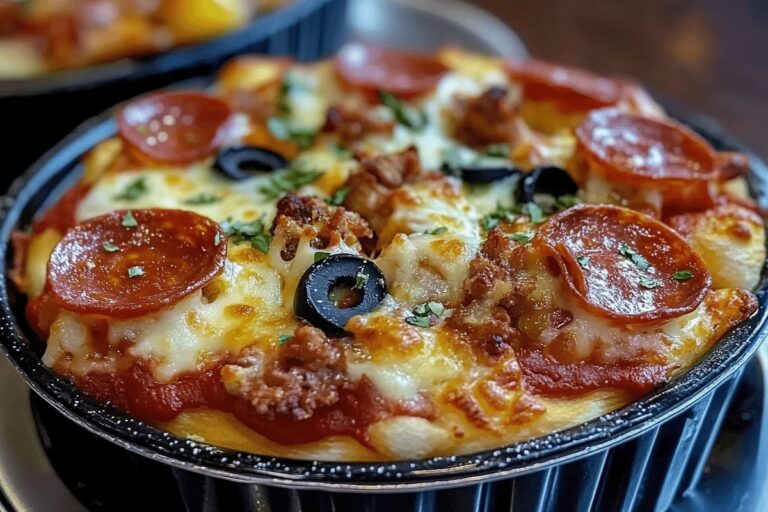 Crustless Pizza Bowl Recipe