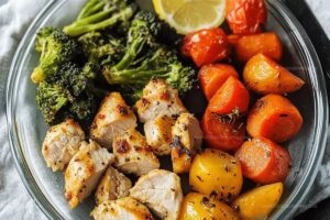 Lemon Chicken & Veggies Meal Prep Recipe