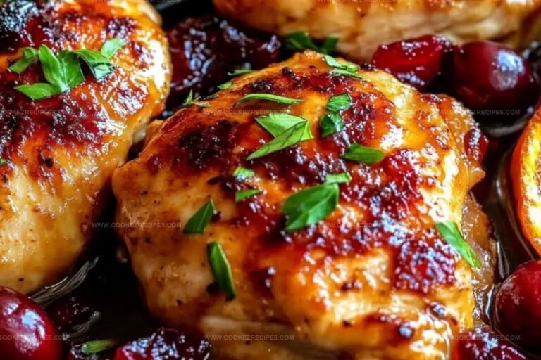 Skillet Cranberry Orange Chicken Recipe