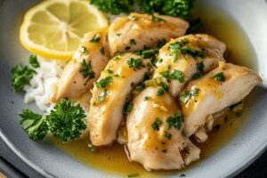 Steamed Chicken with Lemon Sauce Recipe