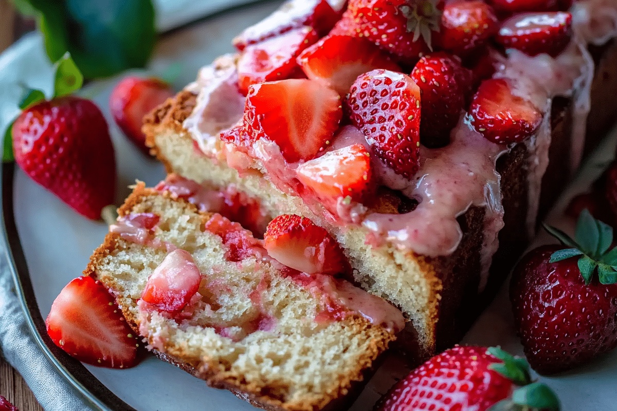 Strawberry Sour Cream Bread Recipe