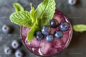 Sparkling Blueberry Ginger Mocktail Recipe