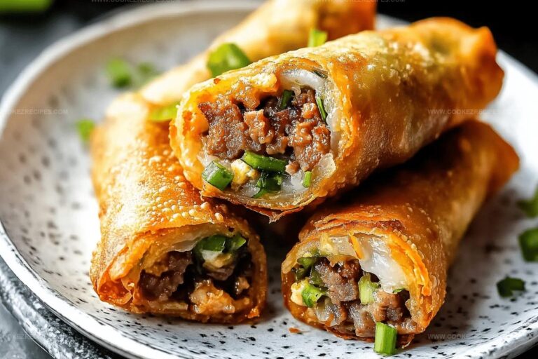 Philly Cheesesteak Egg Rolls Recipe