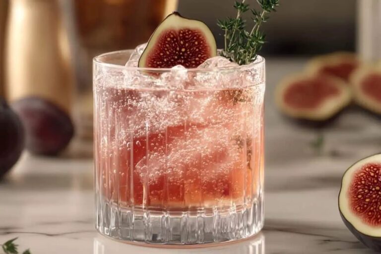 Fig Honey Thyme Prosecco Smash Recipe