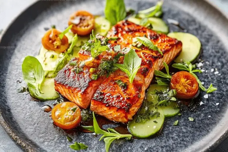 Herby Harissa Marinated Salmon Recipe