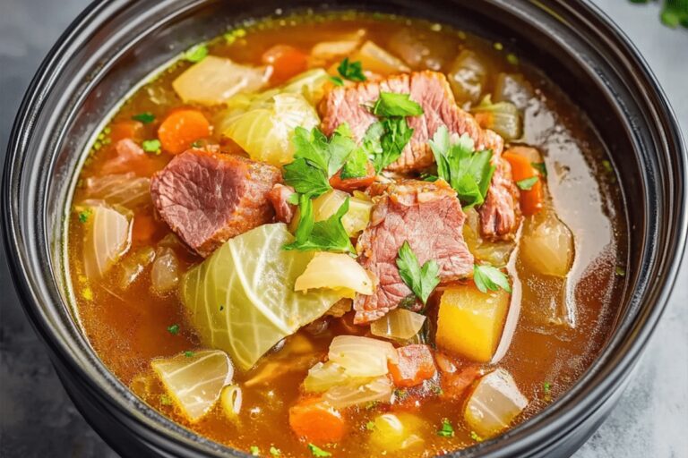 Corned Beef & Cabbage Soup Recipe