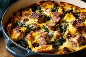 Sausage-Kale Strata Recipe