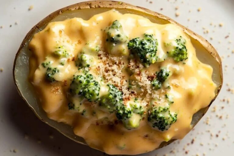 Baked Potatoes with Broccoli Recipe