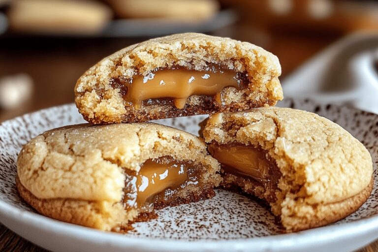 Caramel Stuffed Cookies Recipe