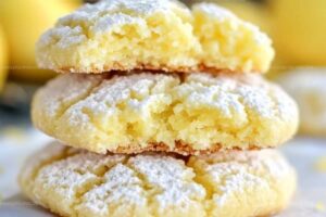 Soft and Chewy Lemon Crinkle Cookies Recipe