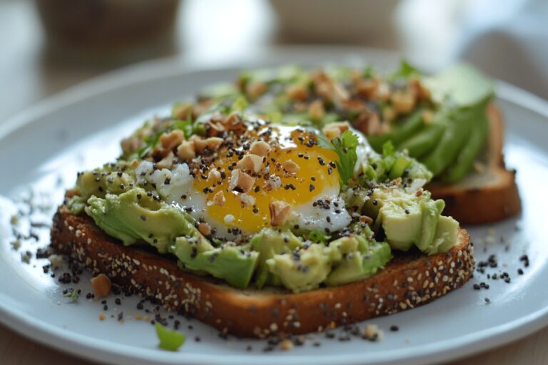 Avocado Toast with Bagel Seasoning & Poached Egg Recipe